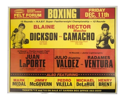 Hector "Macho" Camacho Original Madison Square Garden Fight Poster